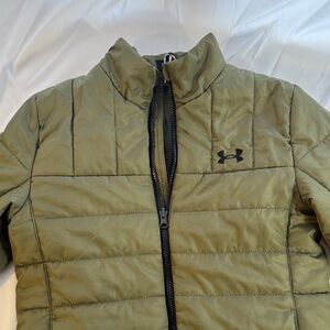 Under Armour Khaki Quilted Jacket Boys Youth Medium